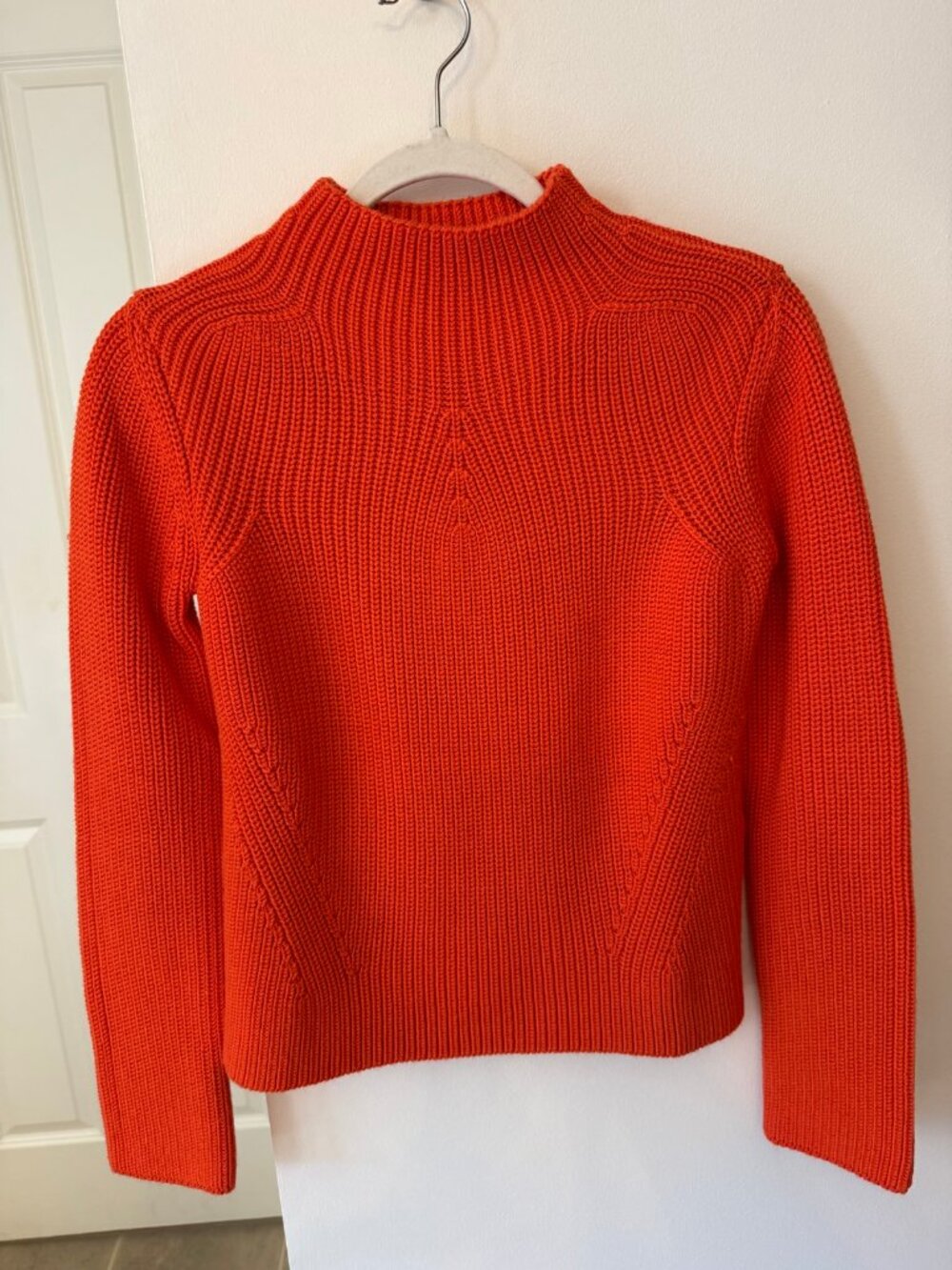 Maje Burnt Orange Mock Neck Sweater 1 XS Made in Italy